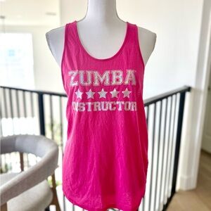 Zumba Fitness Women's Instructor Pink Tank Top